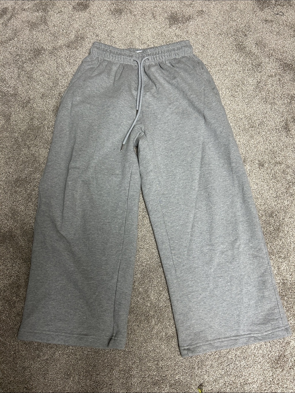 Djab Grey Baggy Wide Leg Sweatpants Y2K - Picture 2 of 5
